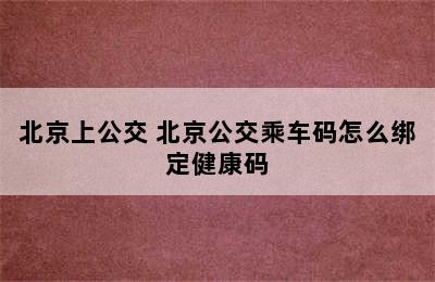 北京上公交 北京公交乘车码怎么绑定健康码